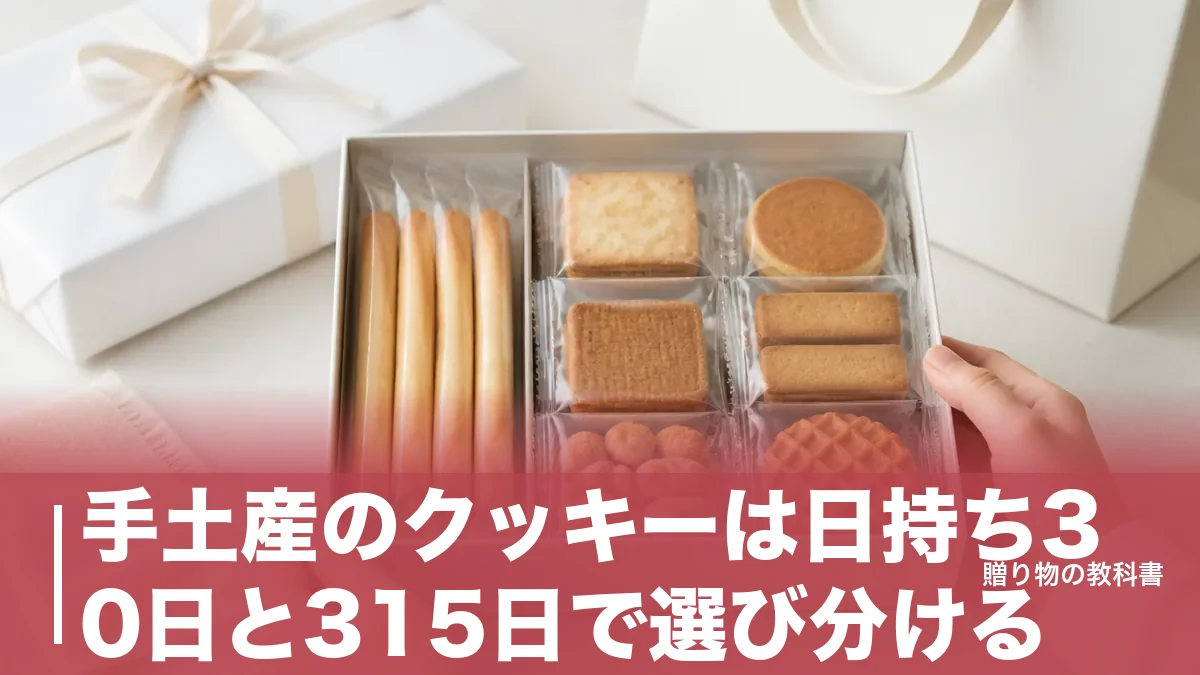 手土産のクッキーは日持ち30日と315日で選び分ける｜1,620円からの定番6品を比較のアイキャッチ画像