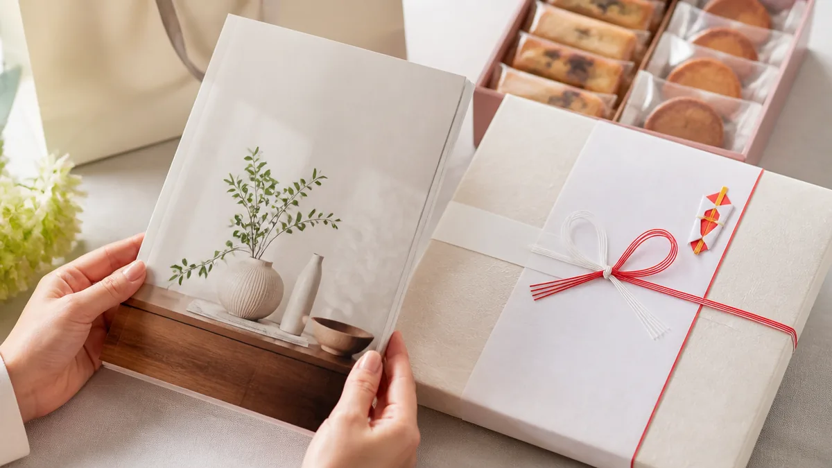 香典返しと結婚内祝いで1万円の予算になる場面の解説画像