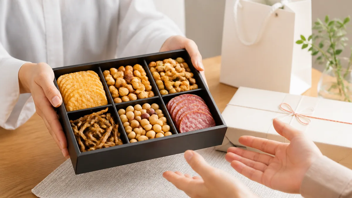 手土産のおつまみが「甘いもの疲れ」に強い3つの理由の解説画像