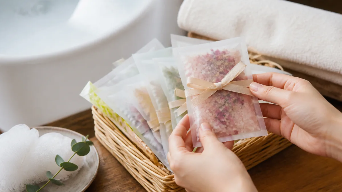 プチギフトの入浴剤が選ばれるのは「1回分で完結する」からの解説画像
