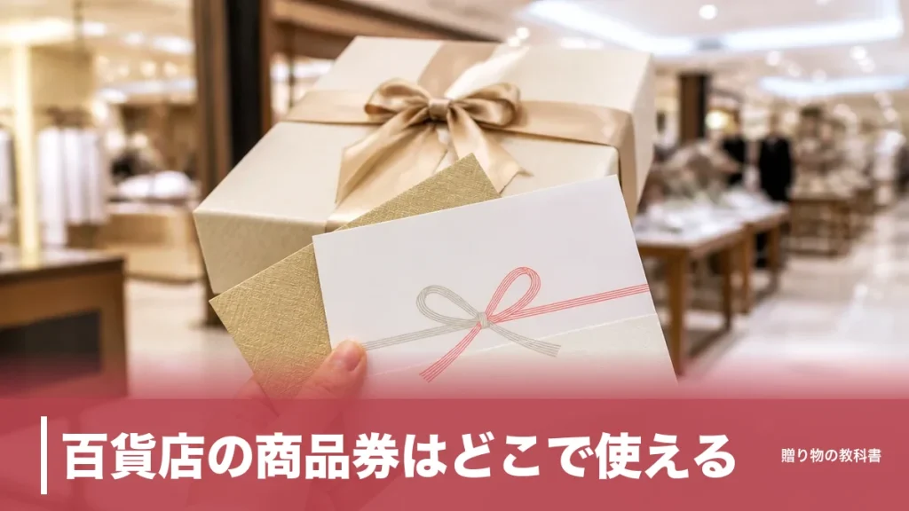 百貨店の商品券はどこで使える？共通券・自社券・ギフトカードで変わる5つの範囲のアイキャッチ画像