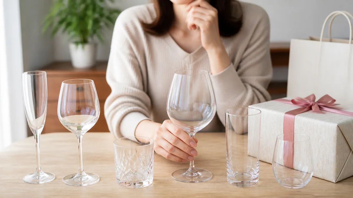 グラスのプレゼントで外す人は「何を飲む人か」を聞いていないの解説画像